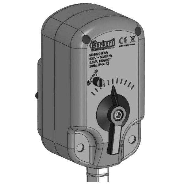 Barberi M010202FAAK Csapforgató motor karimás csatl. szettel 24v/120s