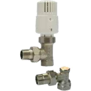 ECA 602120787-02 sarok radiátor szelep szett TRV4+GV3 1/2 + termofej (M30x1,5)